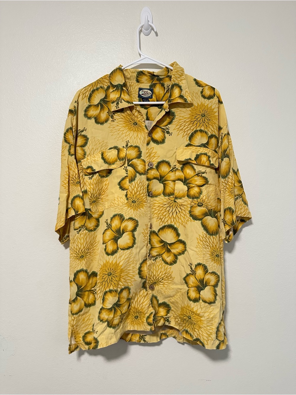 Tommy Bahama Classic Yellow Floral Hawaiian Shirt - Men